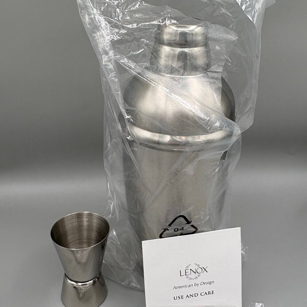 Lenox Tuscany Classics Collection Stainless Steel Cocktail Shaker Set New - Picture 11 of 15